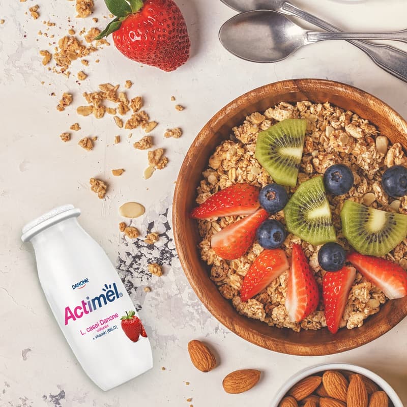 Actimel Probiotický nápoj jahoda 4×100 g