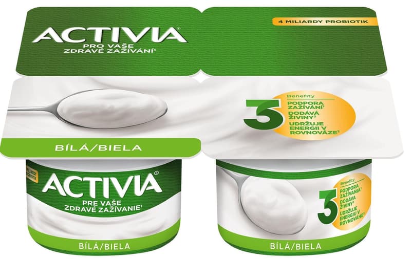 Danone Activia white, 4x120g