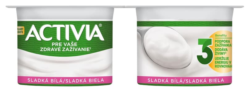 Activia Probiotický jogurt bílý slazený 4×120 g