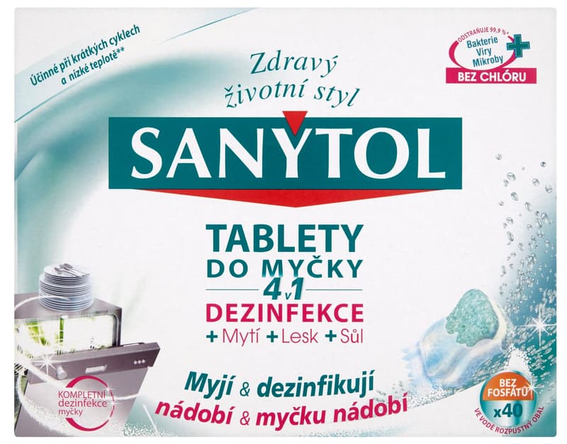 Sanytol Dishwasher Tablets 40pcs