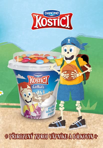 Danone Kostíci Sladkáči yoghurt