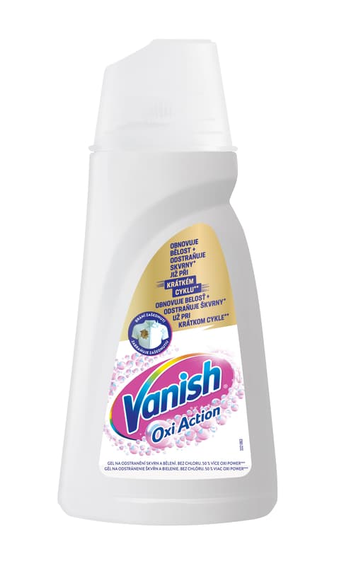 Vanish Oxi Action odstraňovač skvrn na bílém prádle