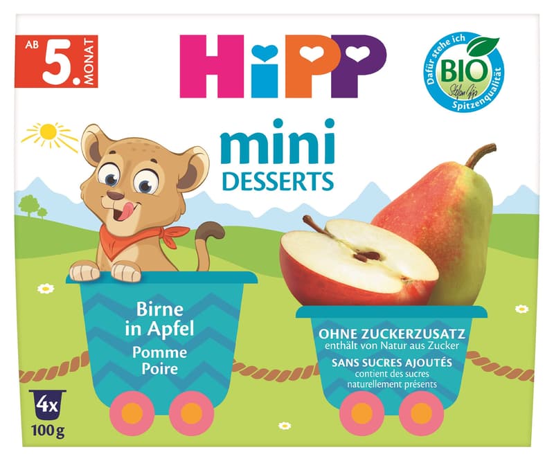 HiPP BIO Apples with pears (4x100g)