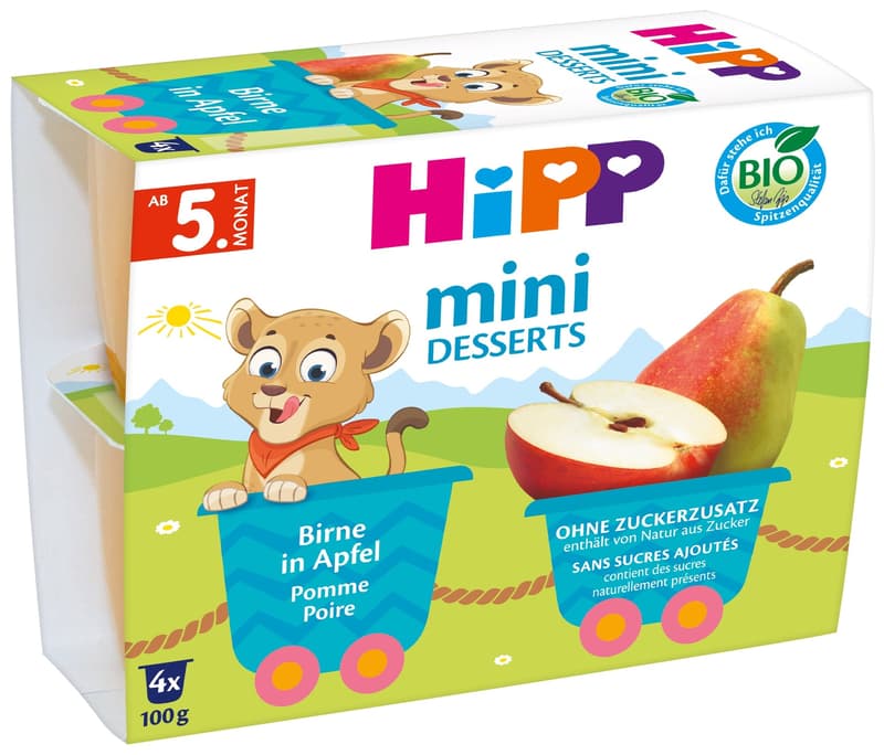 HiPP BIO Apples with pears (4x100g)