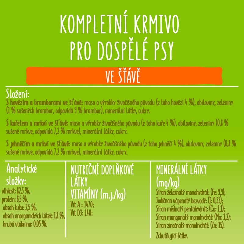 Friskies Adult kapsičky pro psy hovězí, kuře, jehněčí ve šťávě 12×85 g