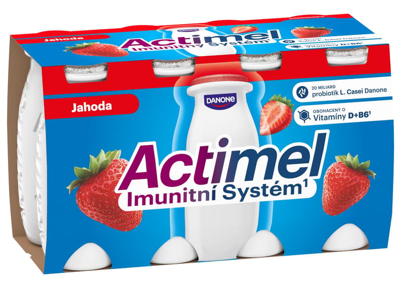 Danone Actimel Strawberry 8x100g