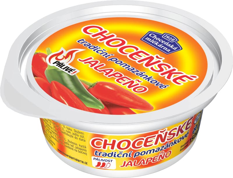 Choceňská mlékárna Choceňské traditional spreads Jalapeno