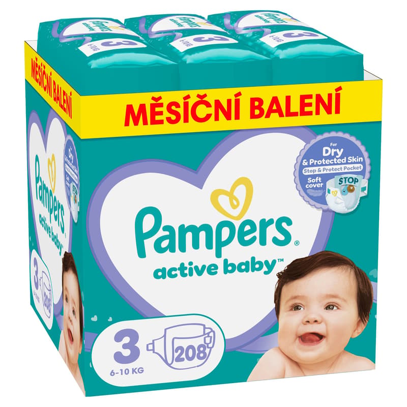 Pampers Active baby disposable diapers 3 (6–10 kg)