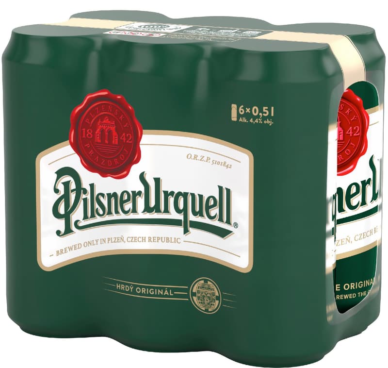 Pilsner Urquell Beer lager light 6×0,5 l can