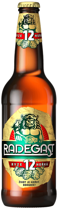 Radegast Pure bitter 12 light lager beer