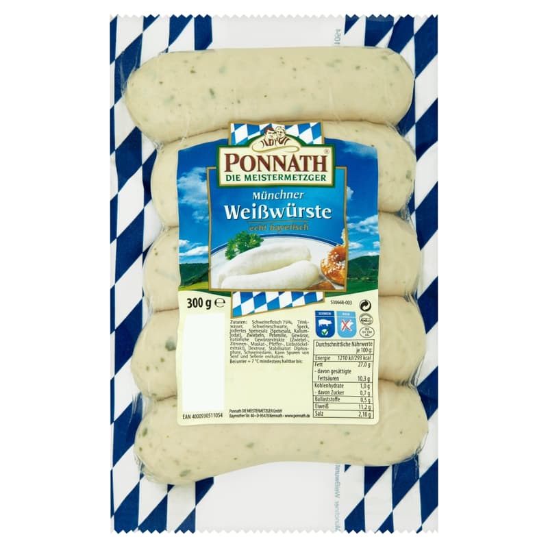 Ponnath Mnichovská bílá klobása