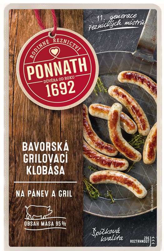 Ponnath Mnichovská bílá klobása
