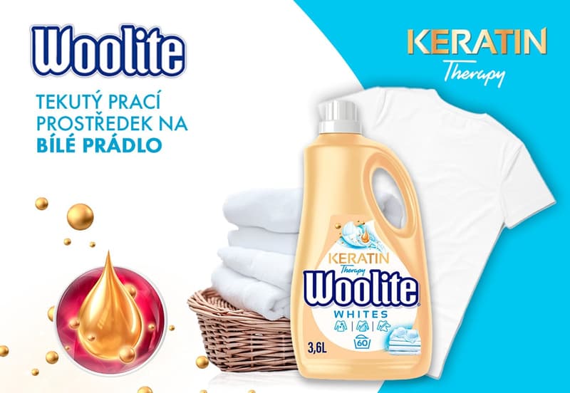 Woolite Extra White Brilliance speciální prací prostředek (3,6 l)