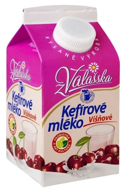 Dairy ValMez Kefir milk cherry low fat 0.8%