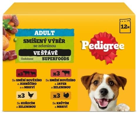 Pedigree Vital Protection pockets for adult dogs Mix in juice 12 × 100g