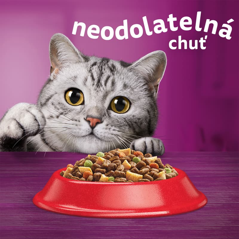 Whiskas Plněné granule s hovězím masem pro kočky