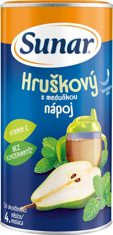 Sunárek soluble beverage balm pears (without sucrose)