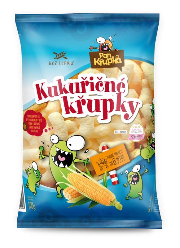 Pan Křupka Kukuřičné křupky bez soli, bez lepku