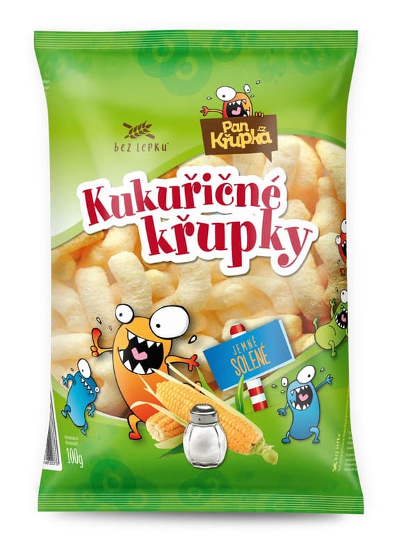 Pan Křupka Kukuřičné křupky jemně solené, bez lepku