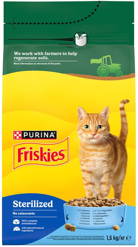 Friskies Sterilised granule pro kočky losos
