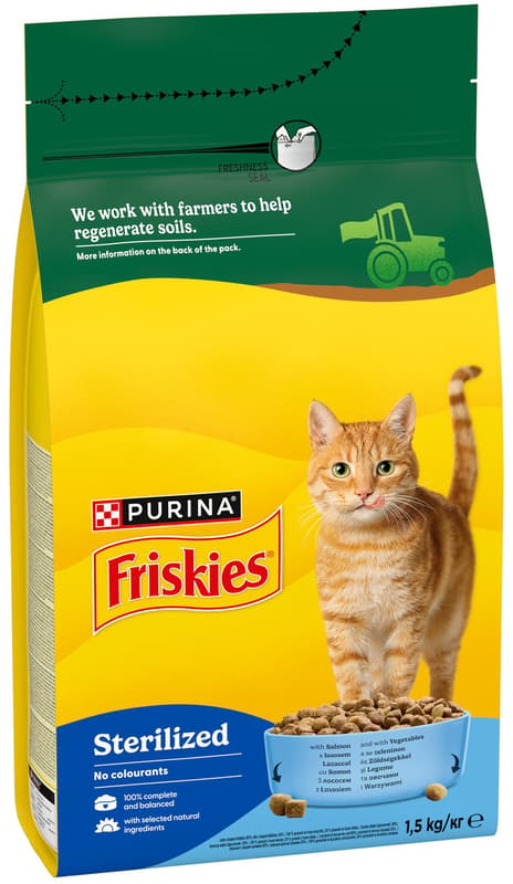 Friskies Sterilised granule pro kočky losos
