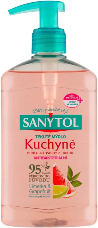 Sanytol Pink grapefruit & fresh lemon disinfectant liquid soap