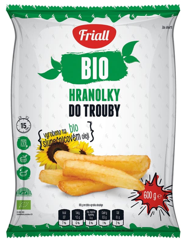 Friall BIO Bramborové hranolky do trouby