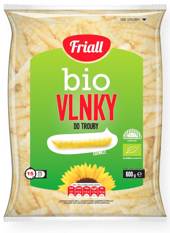 Friall BIO Bramborové vlnky do trouby
