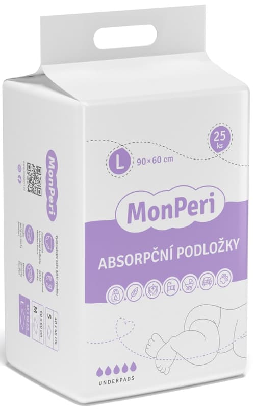 MonPeri ECO Disposable absorbent pads 90 × 60 cm