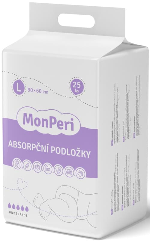 MonPeri ECO Disposable absorbent pads 90 × 60 cm