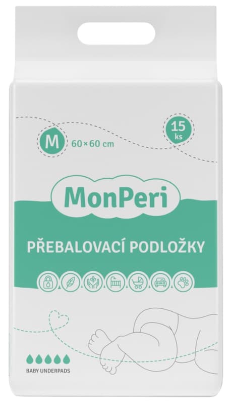 MonPeri ECO Disposable absorbent pads 60 × 60 cm