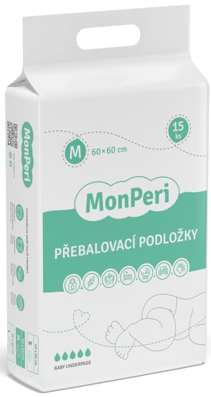 MonPeri ECO Disposable absorbent pads 60 × 60 cm