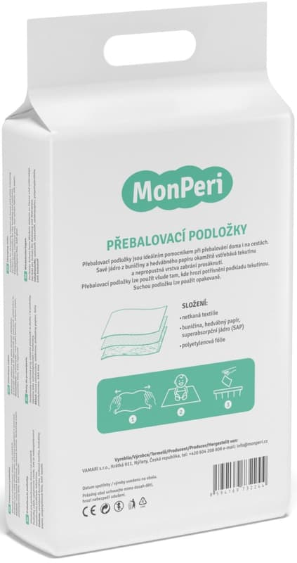 MonPeri ECO Disposable absorbent pads 60 × 60 cm