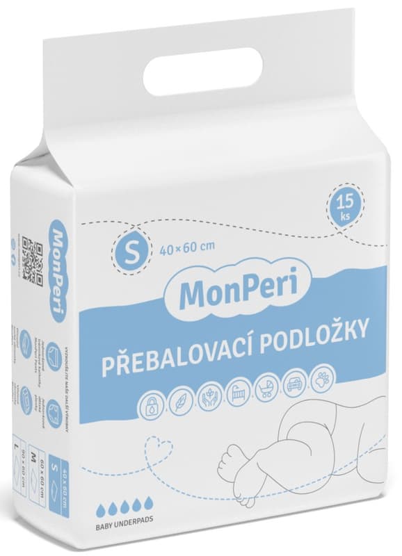 MonPeri EKO Jednorázové absorpční podložky 40×60 cm