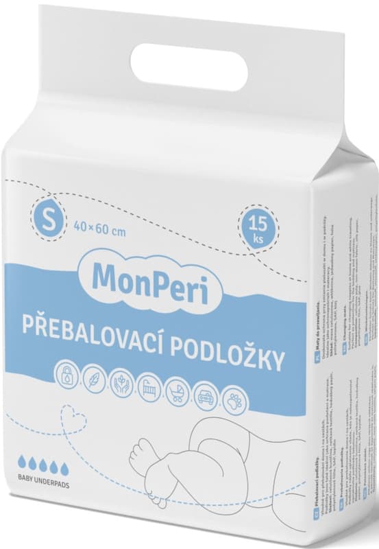 MonPeri EKO Jednorázové absorpční podložky 40×60 cm