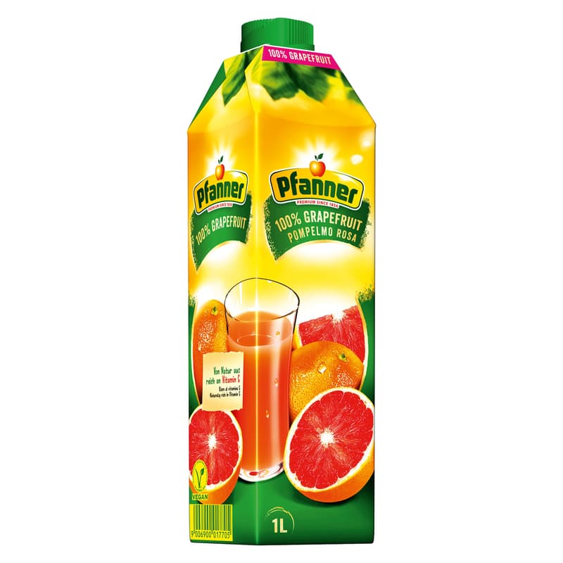 Pfanner Juice pink grapefruit 100%