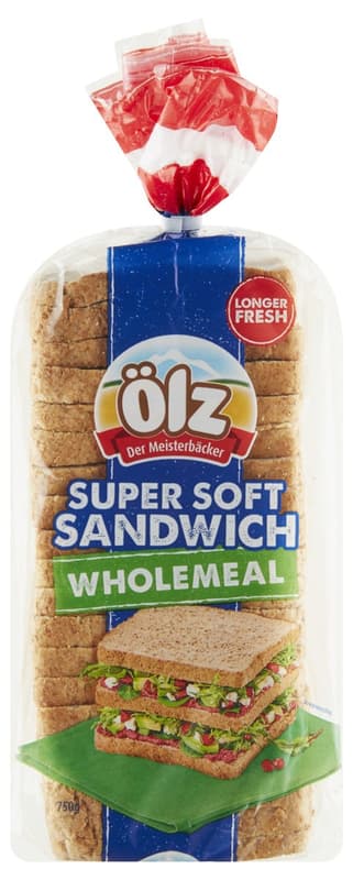 Ölz Super soft sandwich celozrnný toustový chléb