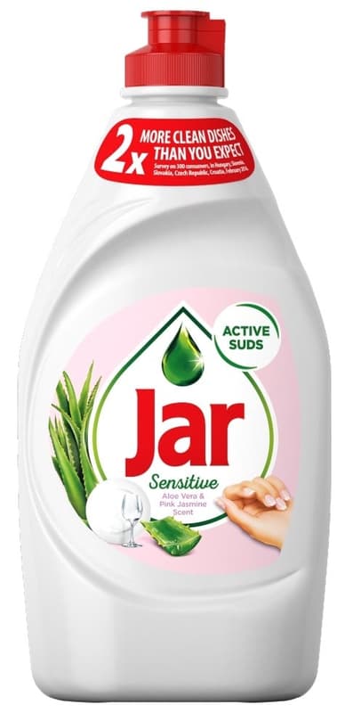 Jar Sensitive Aloe Vera & Pink Jasmin liquid dishwashing liquid