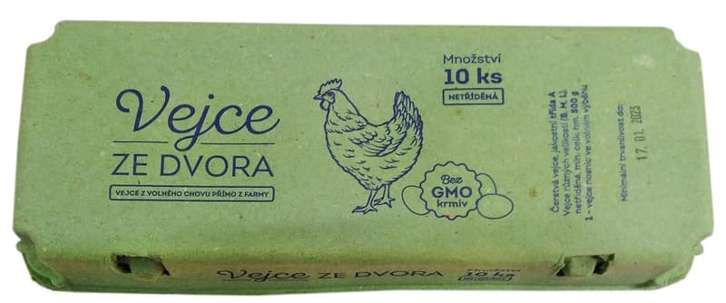 Sklizeno Farmer Eggs from the yard free breeding