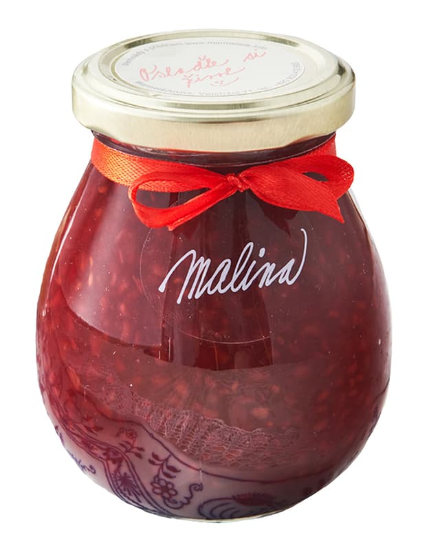 Marmelády s příběhem Raspberry extra jam selection