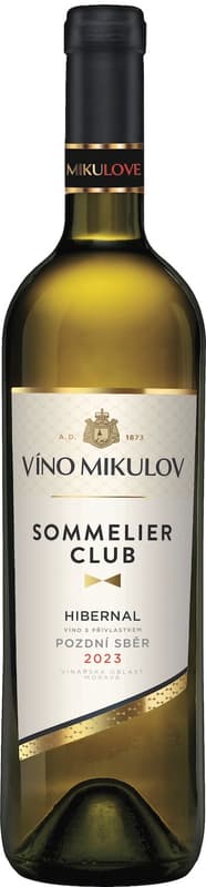 Víno Mikulov Sommelier Club late harvest Hibernal