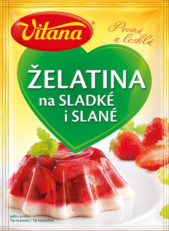 Vitana Edible gelatin for sweet and salty powder