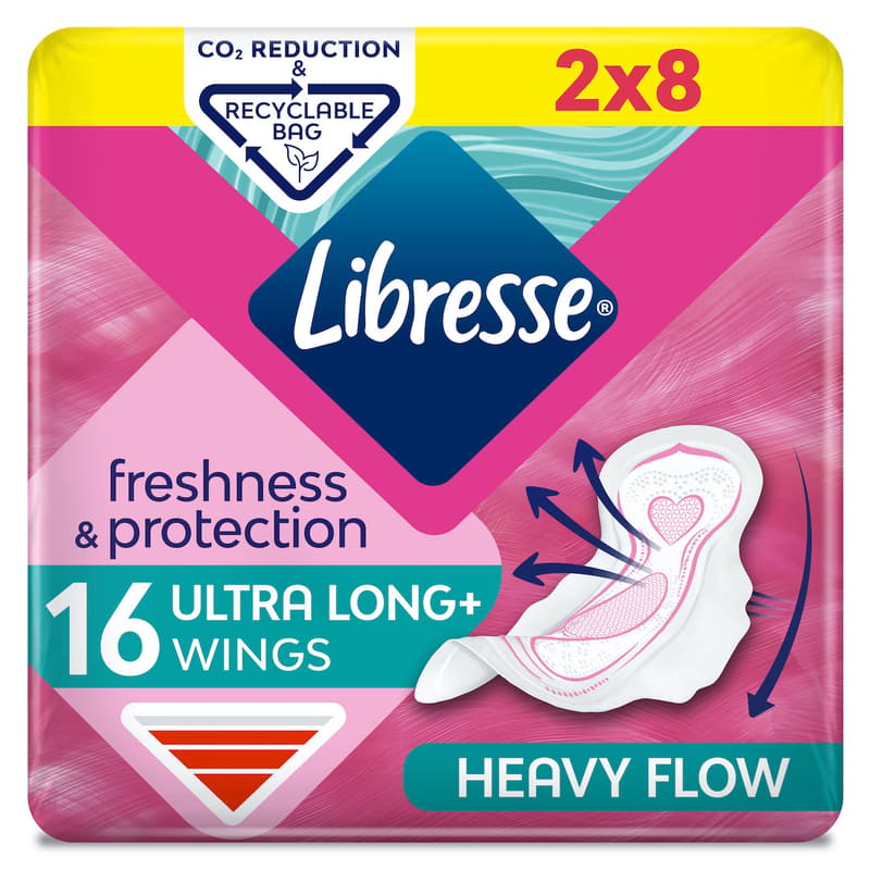 Libresse Ultra Thin Long Wing duopack 2×8ks