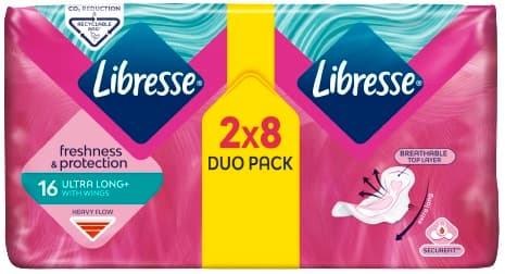 Libresse Ultra Thin Long Wing duopack 2×8ks