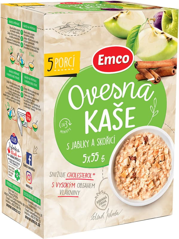 Emco Porridge with apples and cinnamon 5x55g