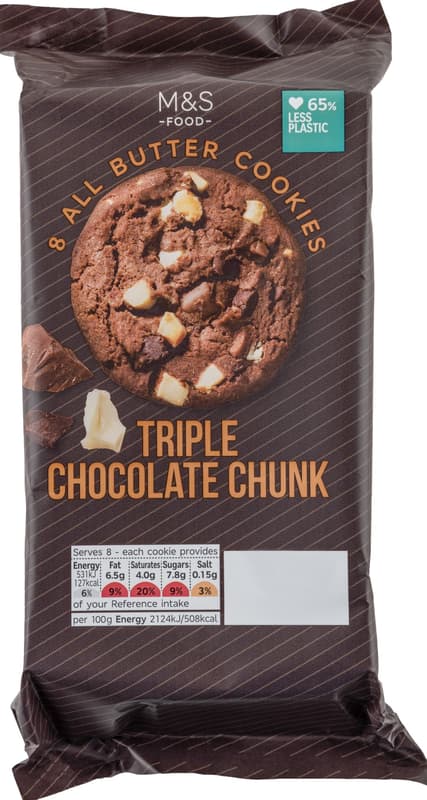 Marks & Spencer Máslové sušenky s kousky belgické čokolády