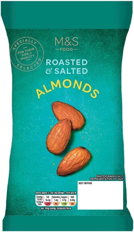 Marks & Spencer Salted Roasted Almonds