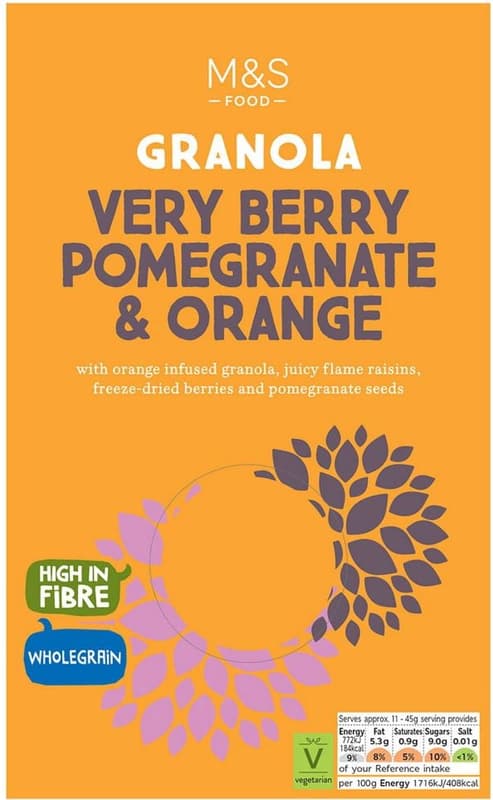 Marks & Spencer Berry Orange Granola