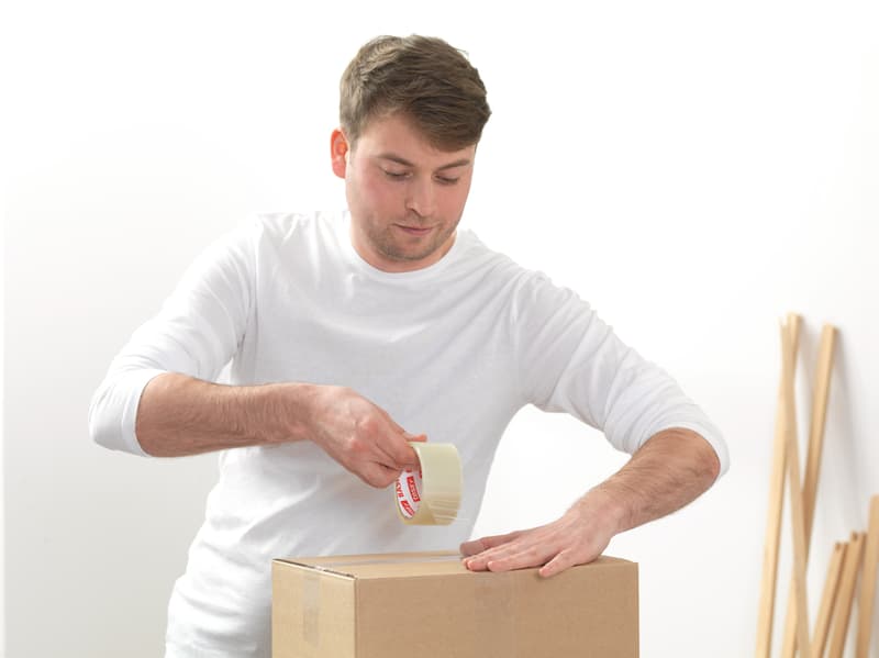 Tesa Basic packing tape transparent 45 mm