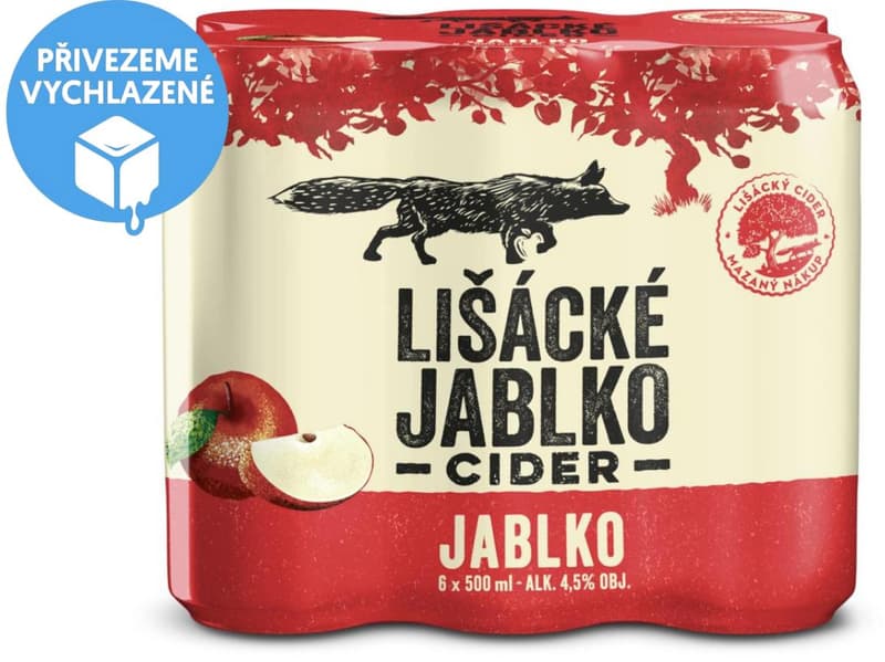 Lišácké jablko apple cider 6×0,5 l can
